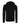 Rear View of Black Heather Sponge Fleece Full-Zip Hoodie - 3739