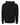 Rear View of Black Heather Sponge Fleece Hoodie - 3719