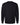 Rear View of Black Heavyweight Long Sleeve T-Shirt - 7211