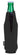 Rear View of Black Koozie® Neoprene Zip-Up Bottle Cooler plain