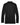 Rear View of Black Men's CrownLux Performance® Plaited Long Sleeve Polo - DG20L