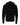 Rear View of Black Sponge Fleece Full-Zip Hoodie - 3739