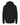 Rear View of Black Unisex Pullover Hoodie - 3320
