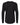 Rear View of Black Women's Cotton Relaxed Long Sleeve T-Shirt - 3911