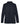 Rear View of Black Women's CrownLux Performance® Plaited Long Sleeve Polo - DG20LW