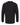 Rear View of Black Youth Cotton Long Sleeve T-Shirt - 3311