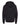 Rear View of Black Youth Sponge Fleece Full-Zip Hoodie - 3739Y
