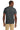 Rear View of BlkHthr Jerzees Classics Unisex Cotton T-Shirt 363M plain