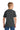 Rear View of BlkHthr Jerzees Classics Youth Cotton T-Shirt 363Y plain