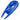 Rear View of Blue Divot Tool with Ball Marker plain