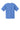 Rear View of Carolina Blue Gildan - Youth Ultra Cotton 100% US Cotton T-Shirt. 2000B plain