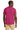 Rear View of CyberPink Jerzees Classics Unisex Cotton T-Shirt 363M plain