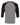 Rear View of Deep Heather/ Black Three-Quarter Sleeve Baseball Tee - 3200