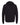 Rear View of DTG Black Sponge Fleece Full-Zip Hoodie - 3739