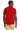 Rear View of FieryRed Jerzees Classics Unisex Cotton T-Shirt 363M plain