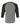 Rear View of Grey/ Charcoal Black Triblend Three-Quarter Sleeve Baseball Tee - 3200