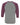 Rear View of Grey/ Maroon Triblend Three-Quarter Sleeve Baseball Tee - 3200