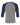Rear View of Grey/ Navy Triblend Three-Quarter Sleeve Baseball Tee - 3200