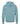 Rear View of Heather Blue Lagoon Sponge Fleece Hoodie - 3719