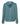 Rear View of Heather Deep Teal Sponge Fleece Hoodie - 3719