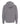 Rear View of Heather Grey Unisex Zipper Fleece Hoodie - 3331
