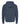Rear View of Heather Navy Unisex Pullover Hoodie - 3320