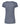 Rear View of Heather Navy Women's Deluxe Blend V-Neck T-Shirt - 3542