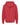 Rear View of Heather Red Unisex Zipper Fleece Hoodie - 3331