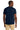 Rear View of JNavy Jerzees Classics Unisex Cotton T-Shirt 363M plain
