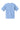 Rear View of Light Blue Gildan - Youth Ultra Cotton 100% US Cotton T-Shirt. 2000B plain