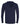 Rear View of Navy/ Dark Grey Softstyle® Lightweight Hooded Long Sleeve T-Shirt - 987