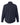 Rear View of Navy Melange Men's CrownLux Performance® Spencer Poplin Dress Shirt - DG505