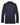 Rear View of Navy Men's CrownLux Performance® Plaited Long Sleeve Polo - DG20L