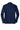 Rear View of Navy Port Authority Silk Touch Performance Long Sleeve Polo. K540LS plain