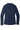 Rear View of Navy Port Authority Women's Silk Touch Performance Long Sleeve Polo. L540LS plain