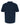 Rear View of Navy Ring-Spun Piqué Polo - 7002