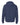 Rear View of Navy Sponge Fleece Drop Shoulder Hoodie - 3729