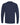 Rear View of Navy Sponge Fleece Raglan Crewneck Sweatshirt - 3901