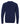 Rear View of Navy Triblend Sponge Fleece Raglan Crewneck Sweatshirt - 3901