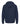 Rear View of Navy Unisex Zipper Fleece Hoodie - 3331