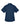 Rear View of Navy Women's Easy Blend™ Short Sleeve Twill Dress Shirt with Stain-Release - M500SW