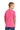 Rear View of NeonPink Jerzees Classics Youth Cotton T-Shirt 363Y plain