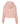 Rear View of Peach Women's Crop Fleece Hoodie - 7502