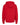 Rear View of Red Unisex Zipper Fleece Hoodie - 3331