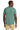 Rear View of Sage Jerzees Classics Unisex Cotton T-Shirt 363M plain