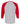 Rear View of Sport Grey/ Red Raglan Three-Quarter Sleeve Baseball T-Shirt - 5540