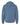 Rear View of Steel Blue Sponge Fleece Full-Zip Hoodie - 3739