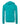 Rear View of Teal Sponge Fleece Full-Zip Hoodie - 3739