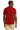 Rear View of True Red Jerzees Classics Unisex Cotton T-Shirt 363M plain