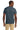 Rear View of VtgHtrNavy Jerzees Classics Unisex Cotton T-Shirt 363M plain